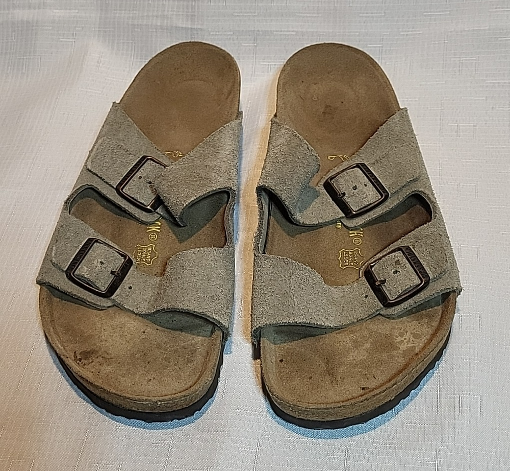 Birkenstock Slide Sandal - Mens EU 47/ Size 14 Beige