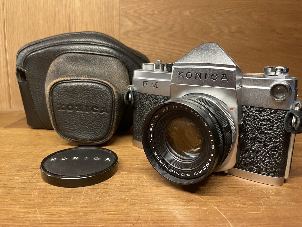 *Rare Meter Works : Near Mint ++* Konica FM Film Camera Hexanon 52mm F/1.8 Lens