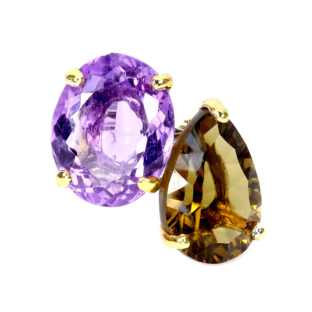 Handmade 925 Sterling Silver Oval Amethyst Ring 26ct Size 7.5 Gemstone Jewelry