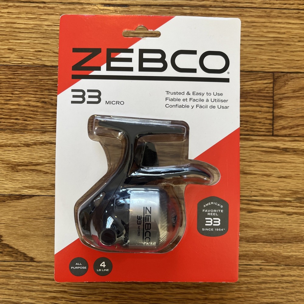 Zebco 33 Micro Trigger spin 4.3:1 Reel 33MTN Free Shipping