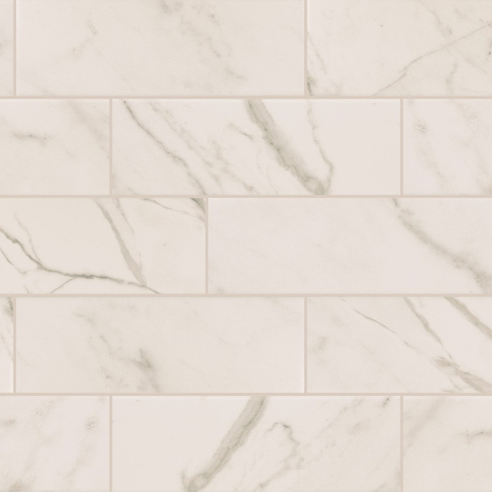 Costar 4x12 Matte Calacatta Empire Marble Look Ceramic Wall Tile