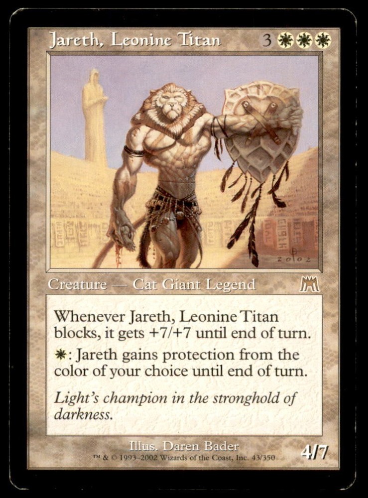 MTG Jareth Leonine Titan Onslaught Moderate Play Magic the Gathering