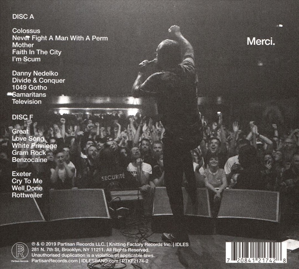 IDLES BEAUTIFUL THING: IDLES LIVE AT LE BATACLAN NEW CD