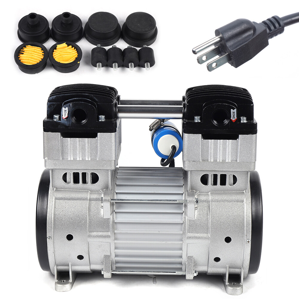 1100W 7CFM Silent Oilless Air Pump Compressor for Quiet Vacuum Use