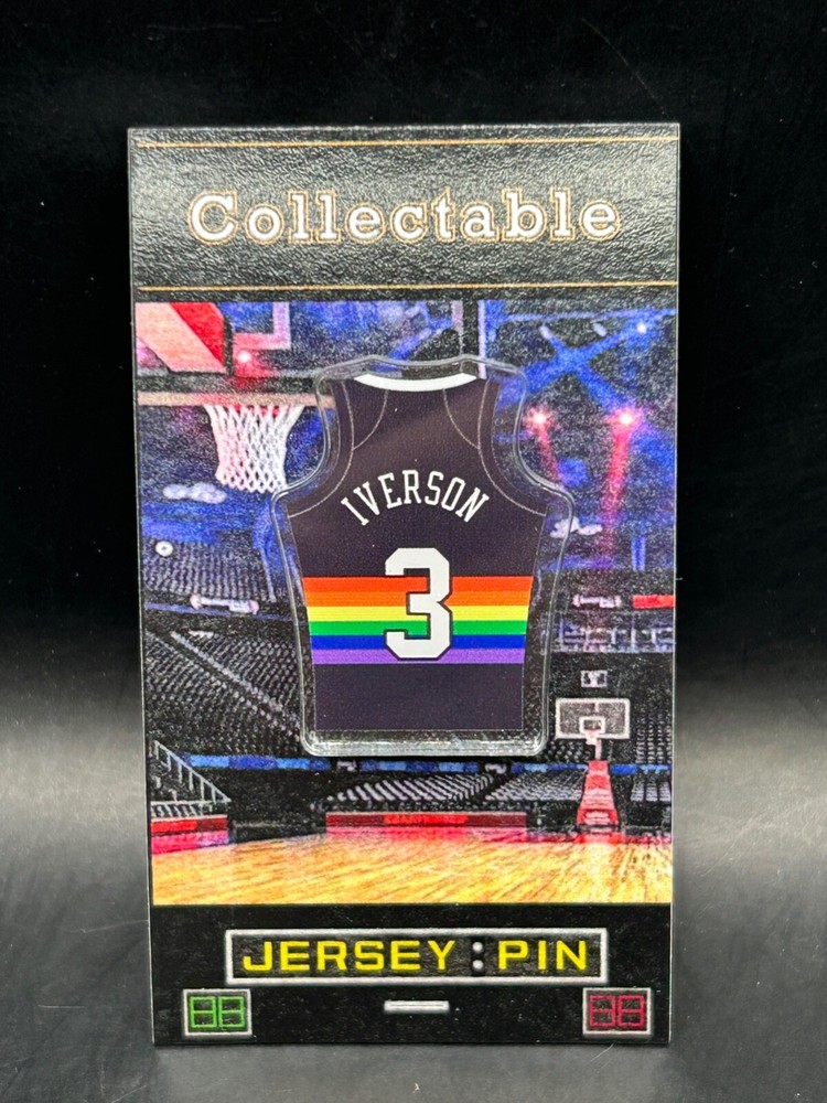 Denver Nuggets Allen Iverson Jersey Lapel Pin - Classic AI Memorabilia Collectible