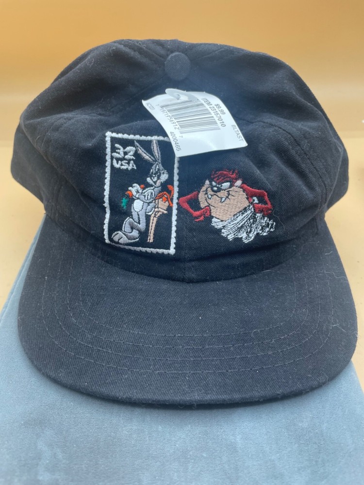 Lonney Tunes Bugs Bunny Tazmanian Devil Snapback Hat Collectible Stamp Design