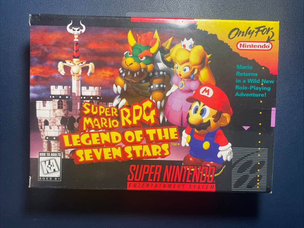 Nintendo:  Super Mario RPG: Legend of the Seven Stars (SNES, 1996) all original