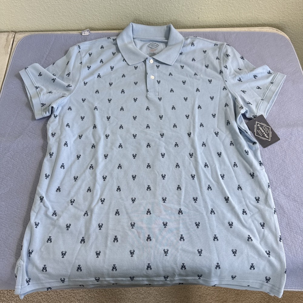 Men’s St. John’s Bay Polo Shirt Size Large Comfort Stretch