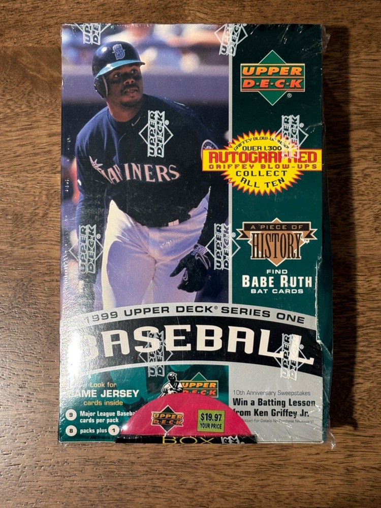 1999 Upper Deck Baseball Series 1 Hobby Packs Sealed Box 9 Packs MLB Blaster