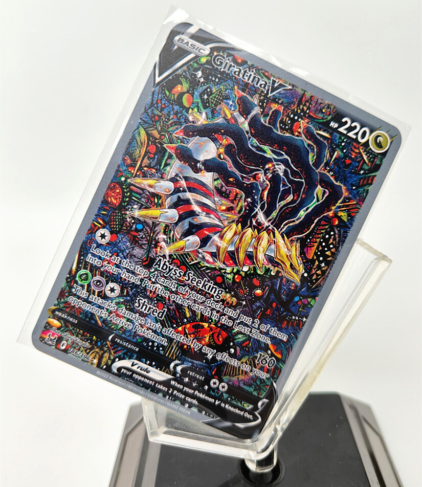 Giratina V Gold Metal Pokemon Card Collectible Gift Display 220