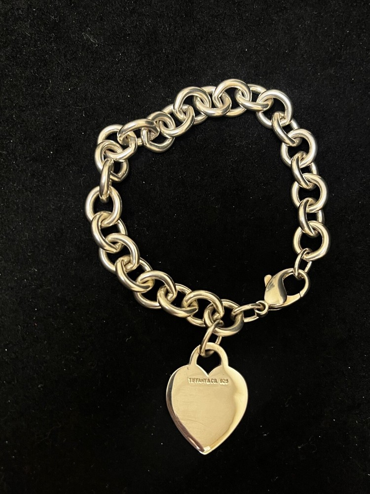 Tiffany & Co. Return to Tiffany Heart Tag Lobster Closure 7.5 in Chain Bracelet