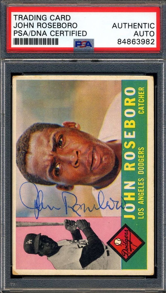 John Roseboro PSA DNA Signed 1960 Topps Autograph
