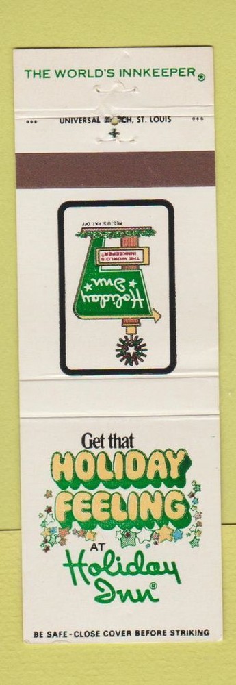 Matchbook Cover Holiday Inn Danville Illinois Vintage Souvenir