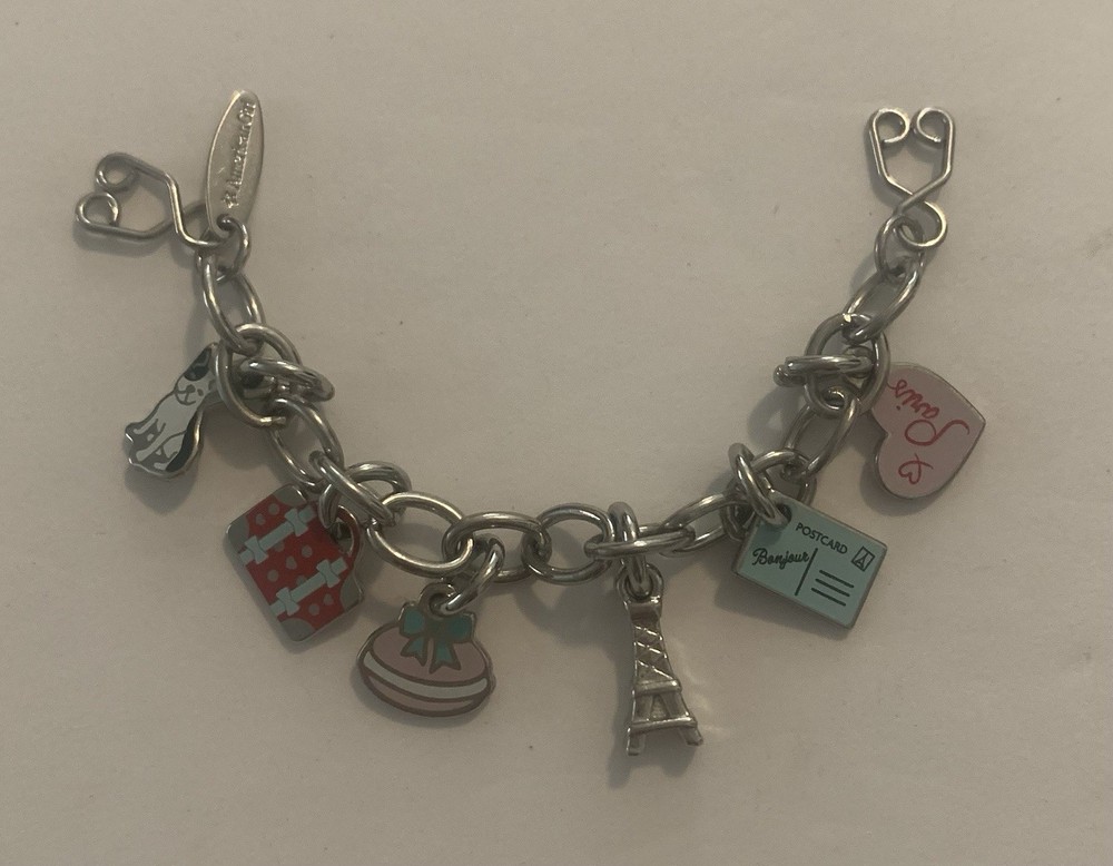 American Girl Grace Thomas Paris Eiffel Tower Charm Bracelet Jewelry