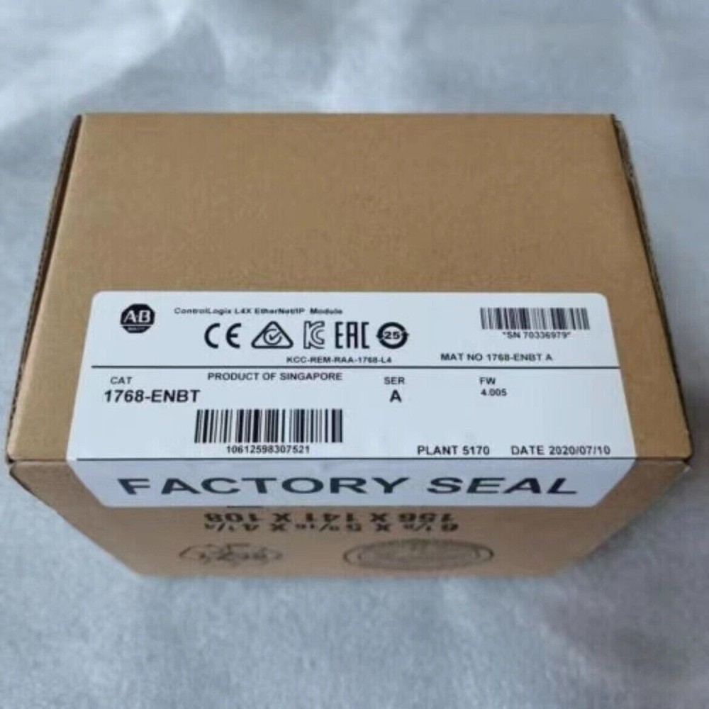 New Factory Sealed Allen Bradley 1768-ENBT /A EtherNet/IP Communication Module