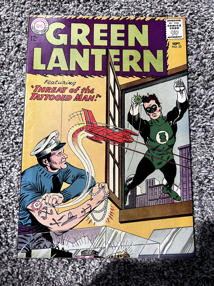 Green Lantern #23 F+ Threat of The Tattooed Man