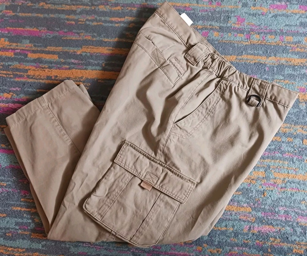 Columbia Men's Large 36x32 Beige Utility Cargo Work Pants
