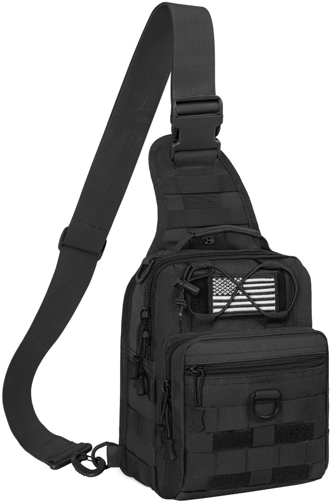 Tactical Sling Bag for Men Compact Outdoor Shoulder Backpack Military Style