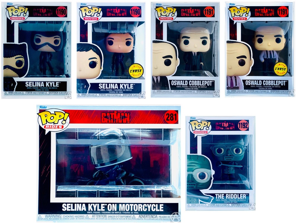 Funko POP The Batman Movie Villains 6-Pack with Chase Variants