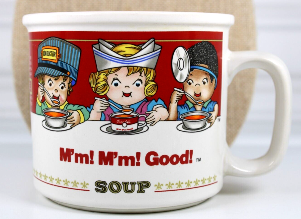 VINTAGE CAMPBELLS SOUP COFFEE OR SOUP MUG CUP 14 OZ 1993 WESTWOOD M'M! M'M! GOOD