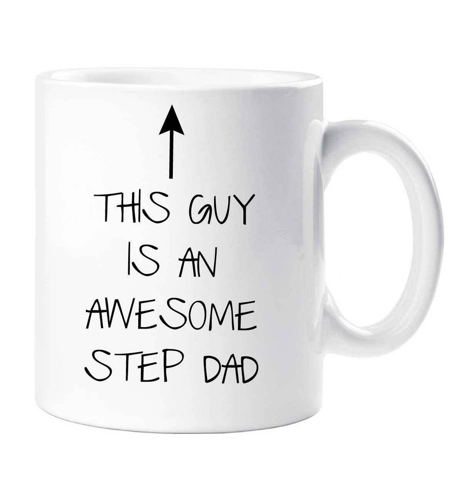 Awesome Step Dad Ceramic Mug - Funny Gift for Amazing Stepfather  