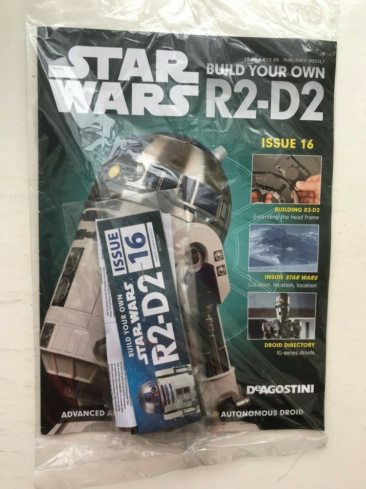 1:2 SCALE DEAGOSTINI STAR WARS BUILD YOUR OWN R2-D2 ISSUE 16 COMPLETE WITH PART