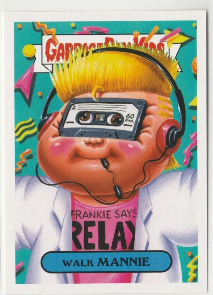 Garbage Pail Kids GPK 2018 We Hate the 80s Walk Mannie #8a Trading Card