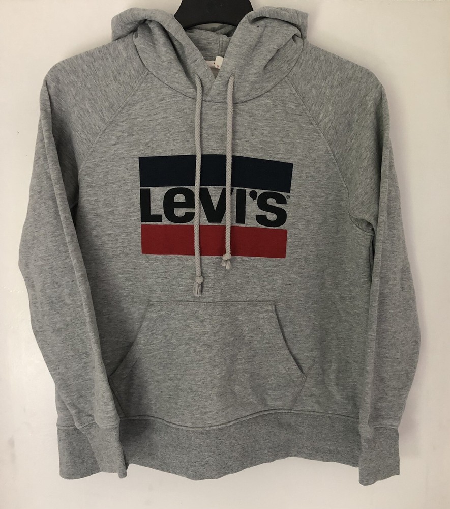 Levi's Grey jumper Hoodie pullover sweater Levi's Logo Size small
