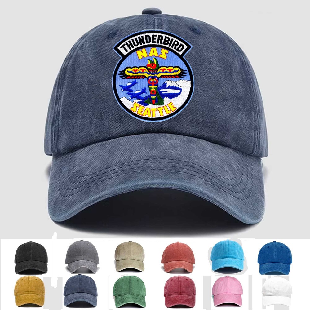 Custom Embroidered Hat Seattle Naval Air Station, Veteran Cap, Trucker Hat, Gift
