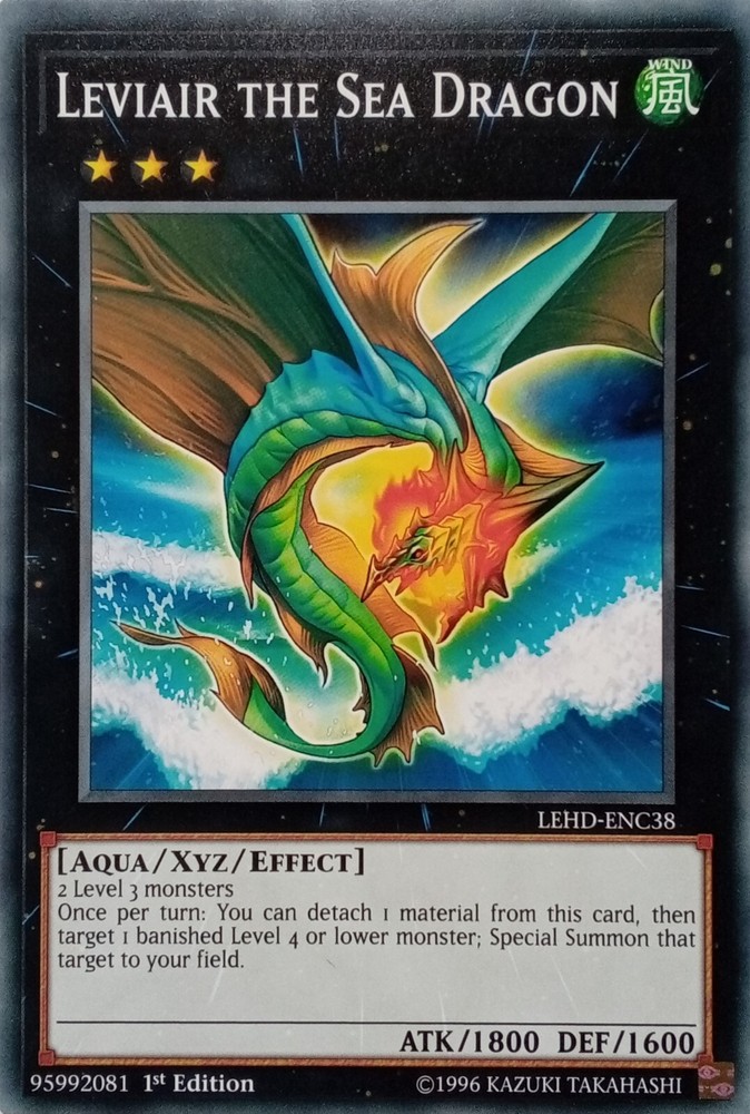 LEHD-ENC38 Leviair the Sea Dragon Common 1st Edition YuGiOh Card