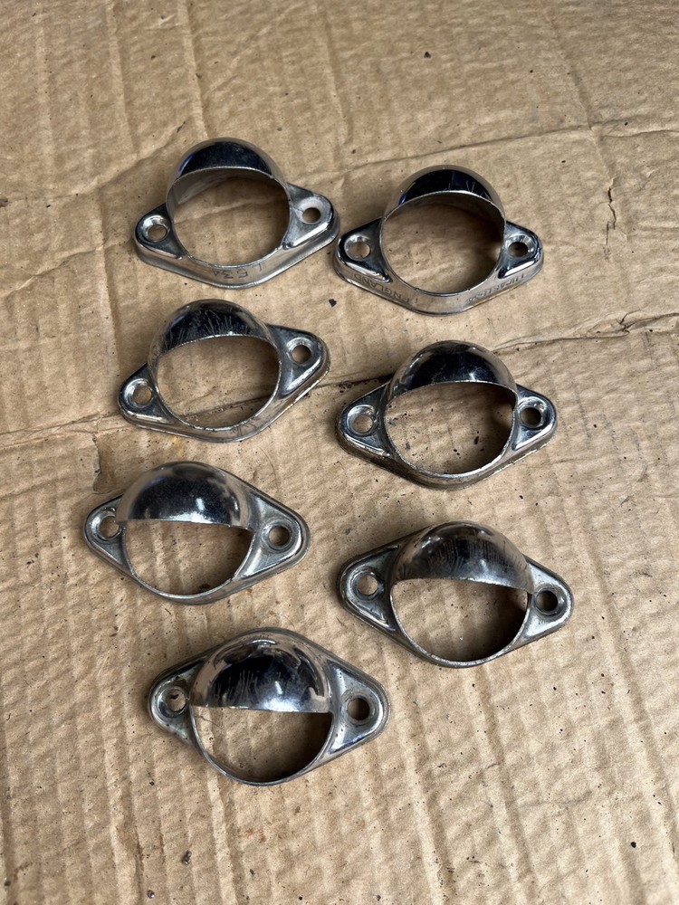 Classic Car Number Plate Light Chrome Cover  Lucas L534 Austin Morris MG Triumph