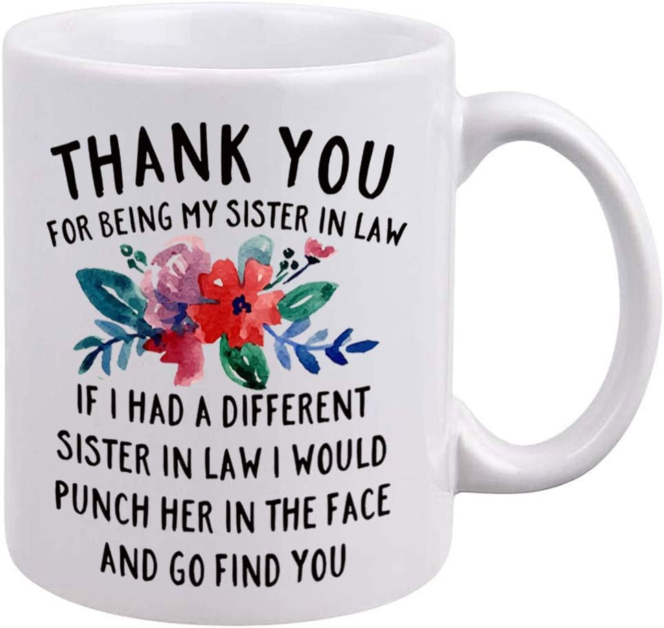 DQG CVT Best Sister-In-Law Mug - Thank You for Being My Sister in Law Coffee