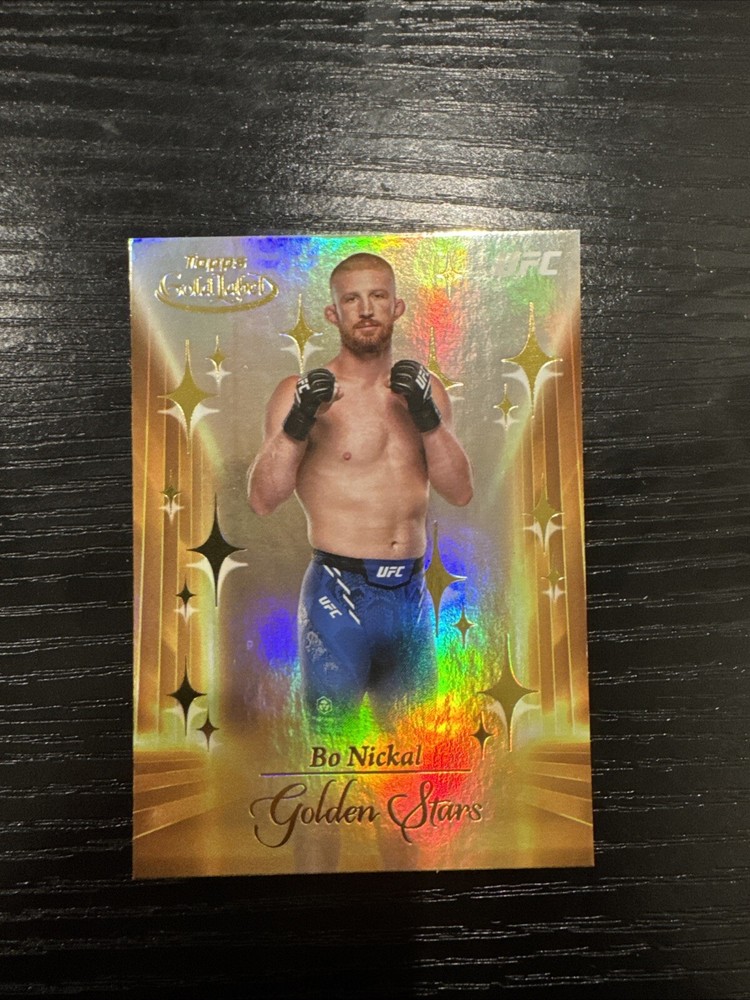 2024 Topps Gold label UFC Bo Nickal Golden Stars GS-4