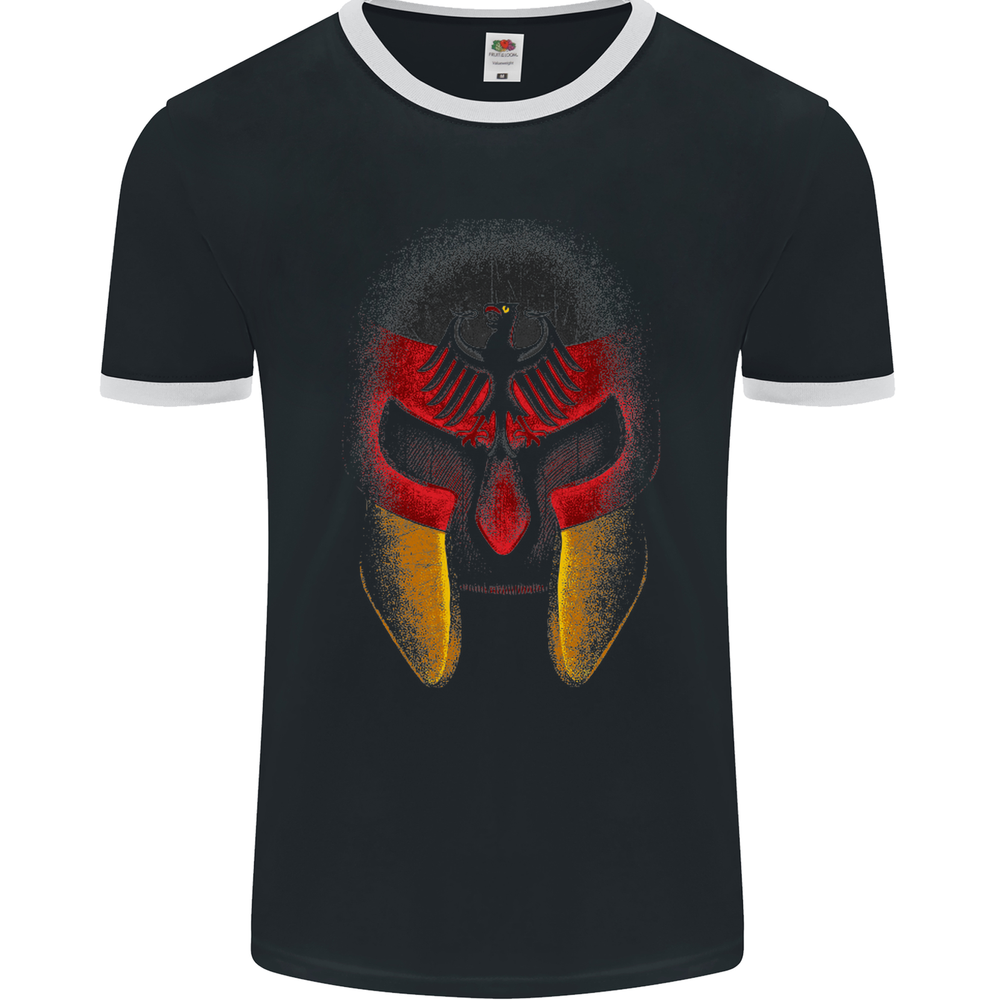 German Spartan Helmet Germany Gym MMA Mens Ringer T-Shirt FotL