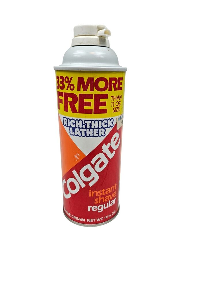 NWT Colgate Instant Shave Regular Thick Rich Lather Shaving Cream 14.75 oz Can
