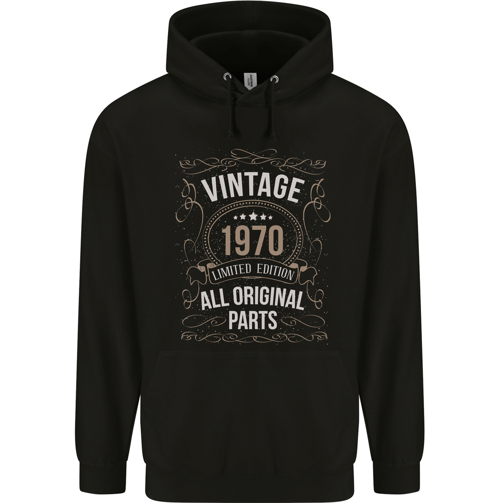 55th Birthday Limited Edition 1970 Mens 80% Cotton Hoodie