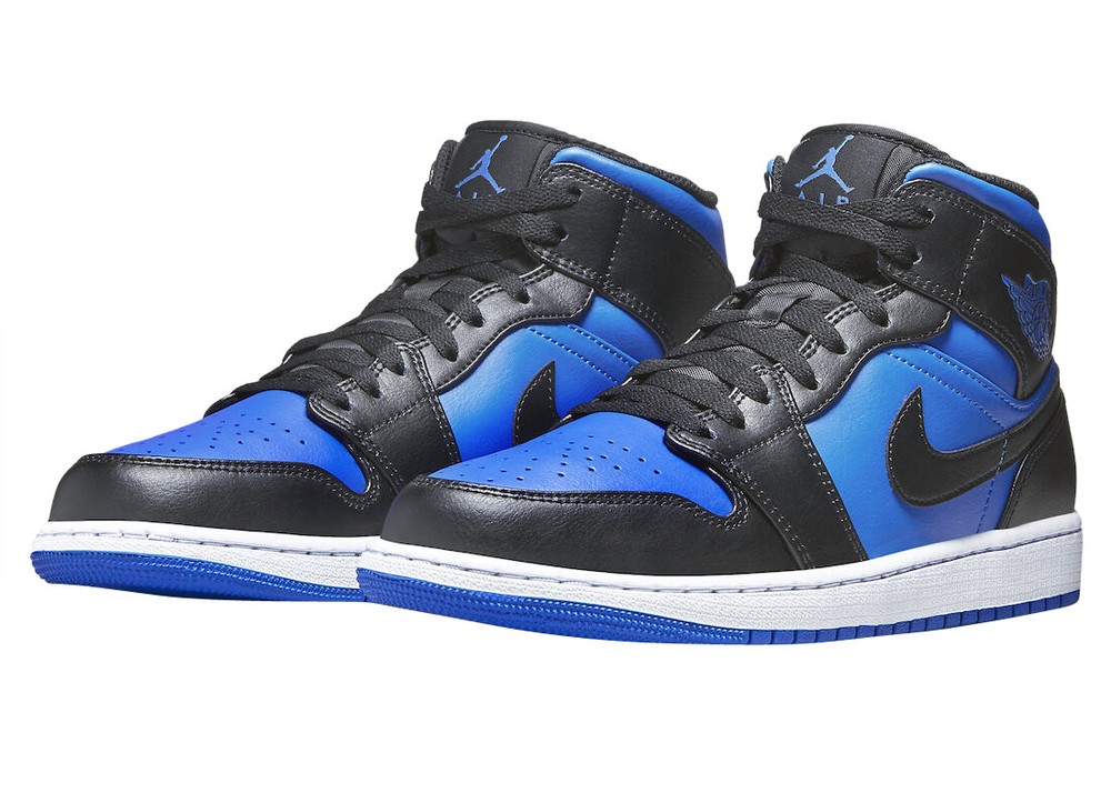 Nike Air Jordan 1 Mid Royal Black Blue White DQ8426-042