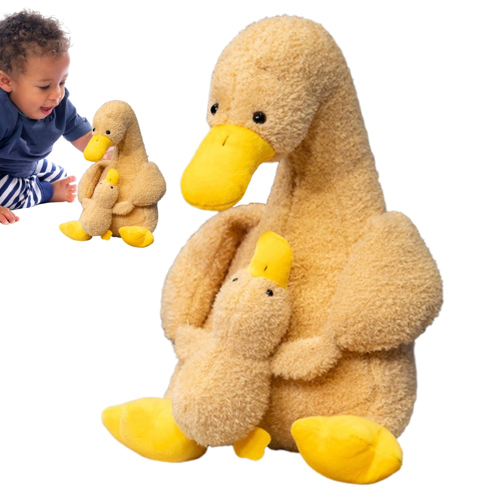 Duck Plush Toy Cartoon Plush Duck Stuffed Animal Mother and Child Duck Soft fine