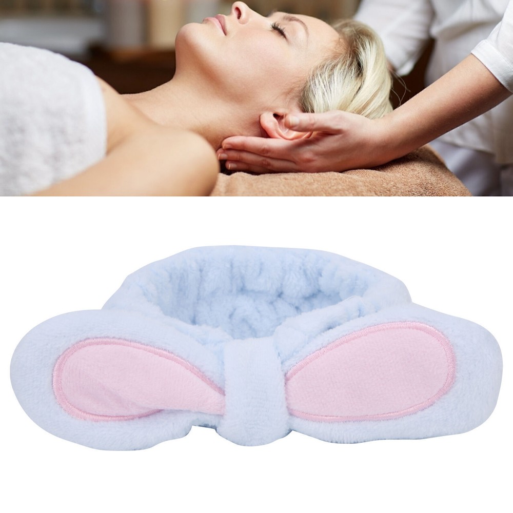 Women Rabbit Ear Headband for Facial Cleansing and SPA  