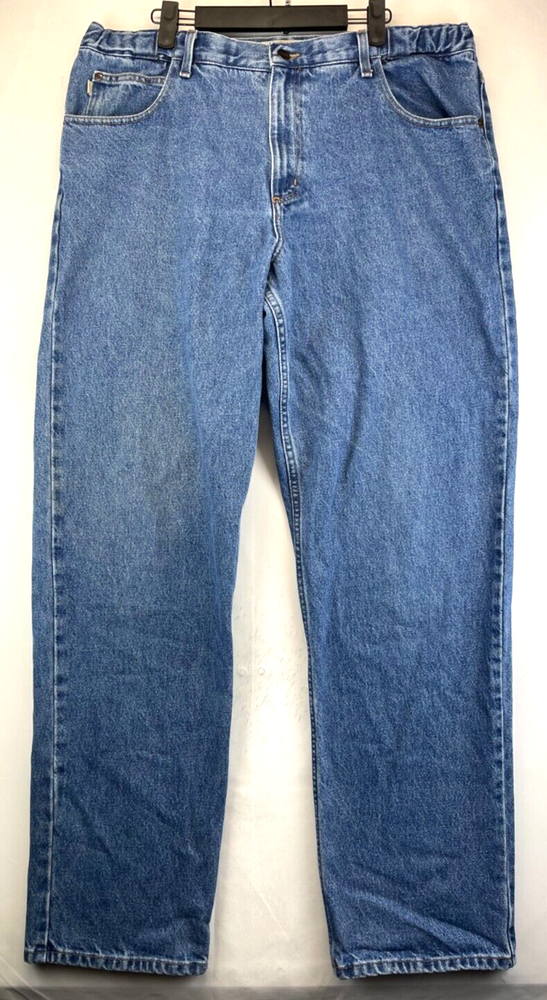 LL Bean Comfort Waist Jeans Mens 37x34 - Blue - Straight Leg - High Rise (2199)