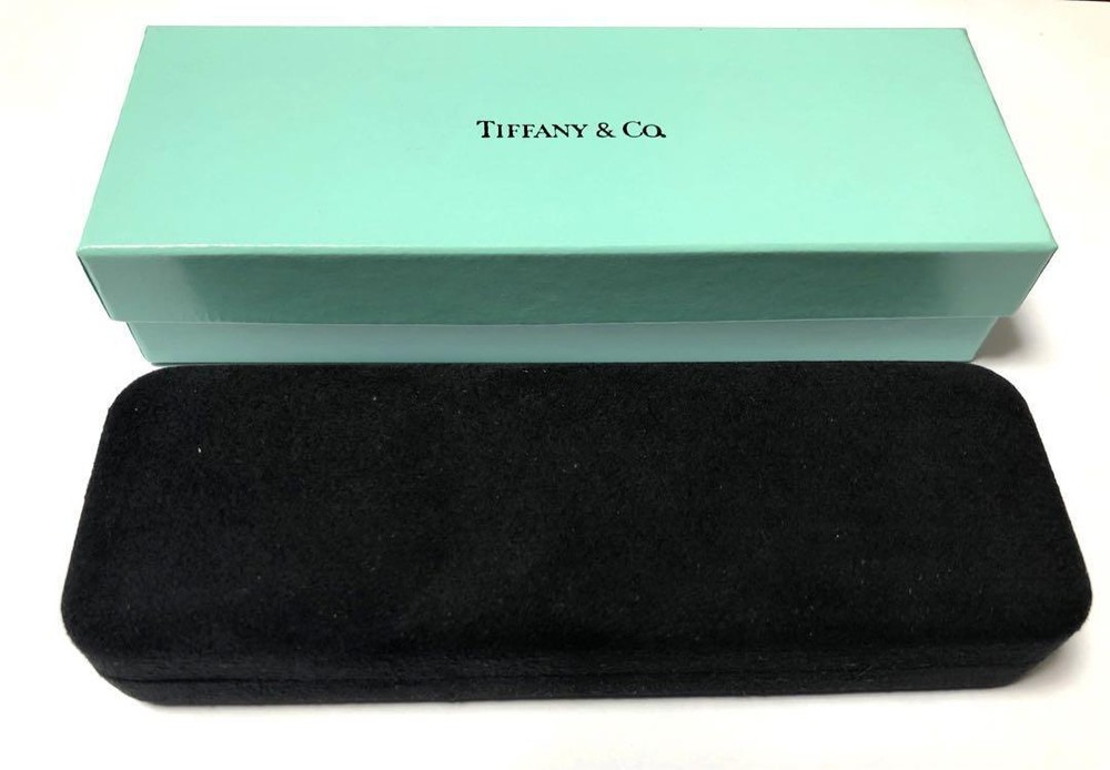 Tiffany & Co Blue Velvet Pen Case Empty Box Jewelry Necklace Storage mzmr