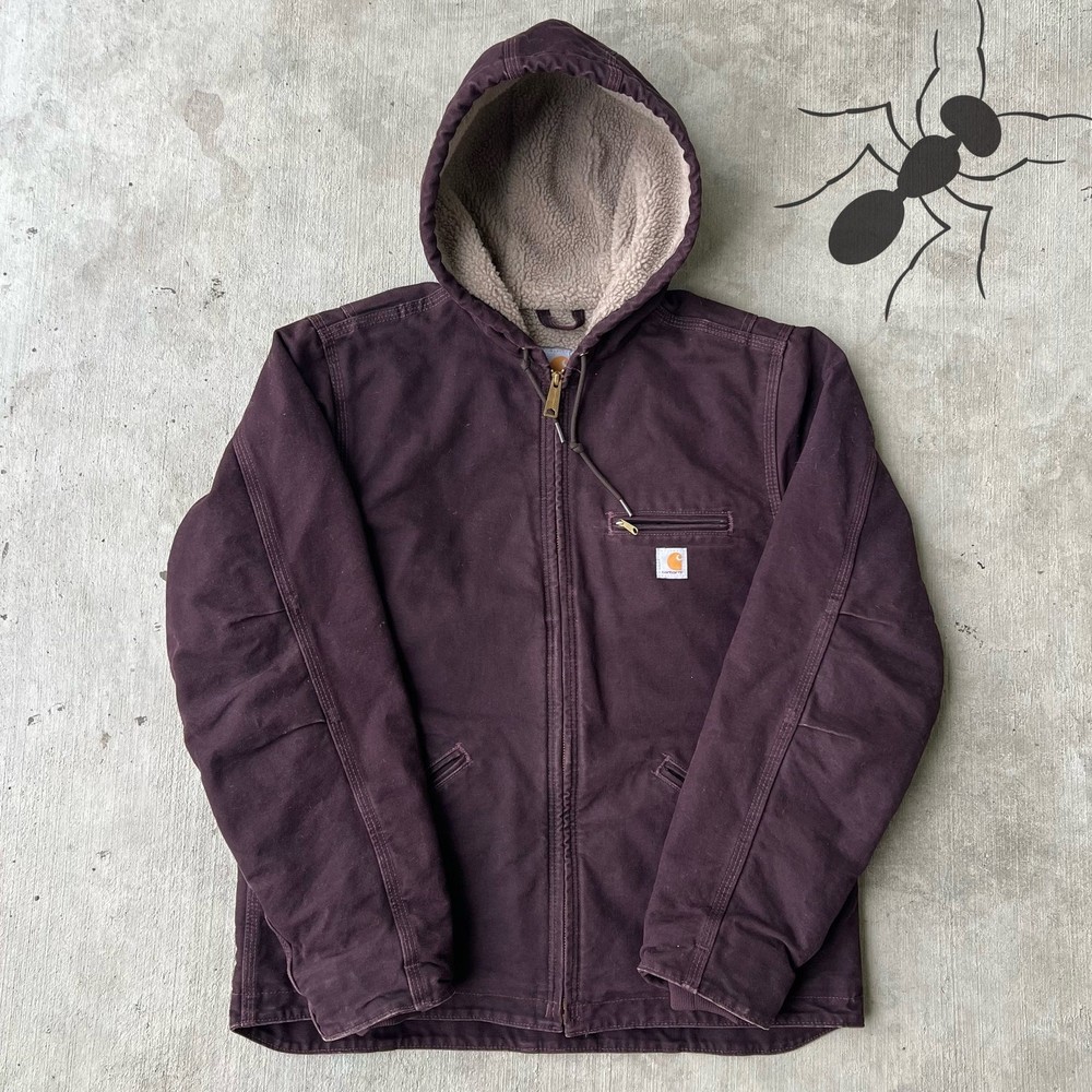 Vintage Y2K Purple Carhartt Womens Work Jacket Retro 90s Style