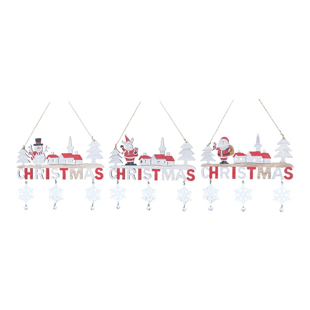 Wooden Christmas Hanging Pendants -Santa-Claus Merry1258