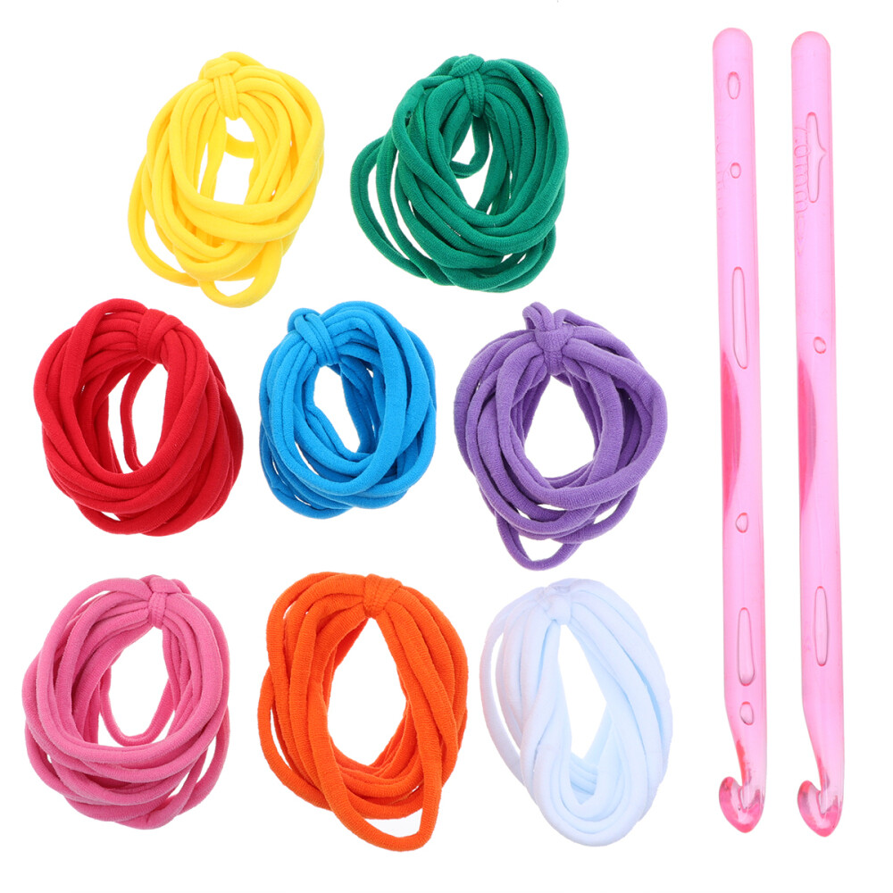 98PCS DIY Loom Potholder Kit with Elastic Ropes for Kids Weaving Craft Fun