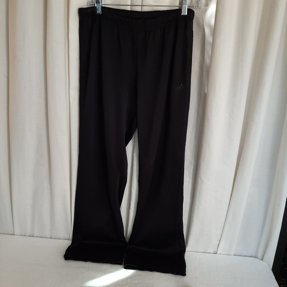 ADIDAS Men’s Pants 3 Stripe Training Jogger Black Size Large Pockets Athleisure