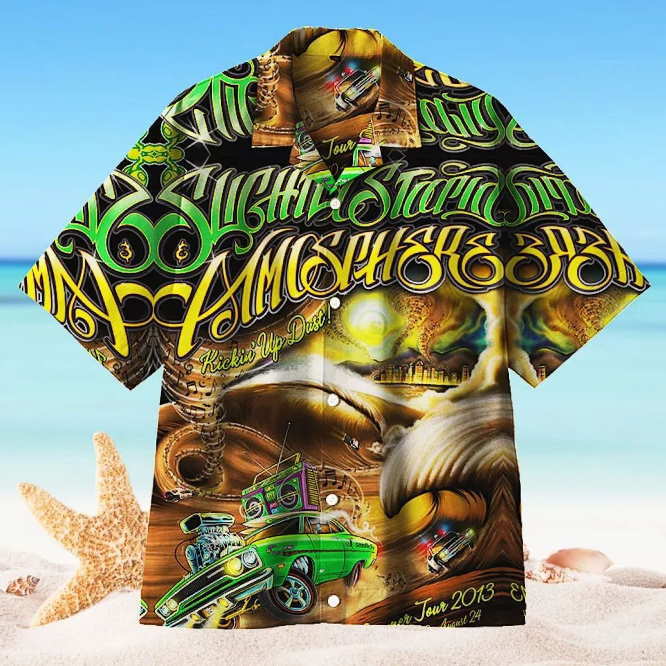 Tribal Seeds Tour Hawaiian Shirt in 3D Printed Design