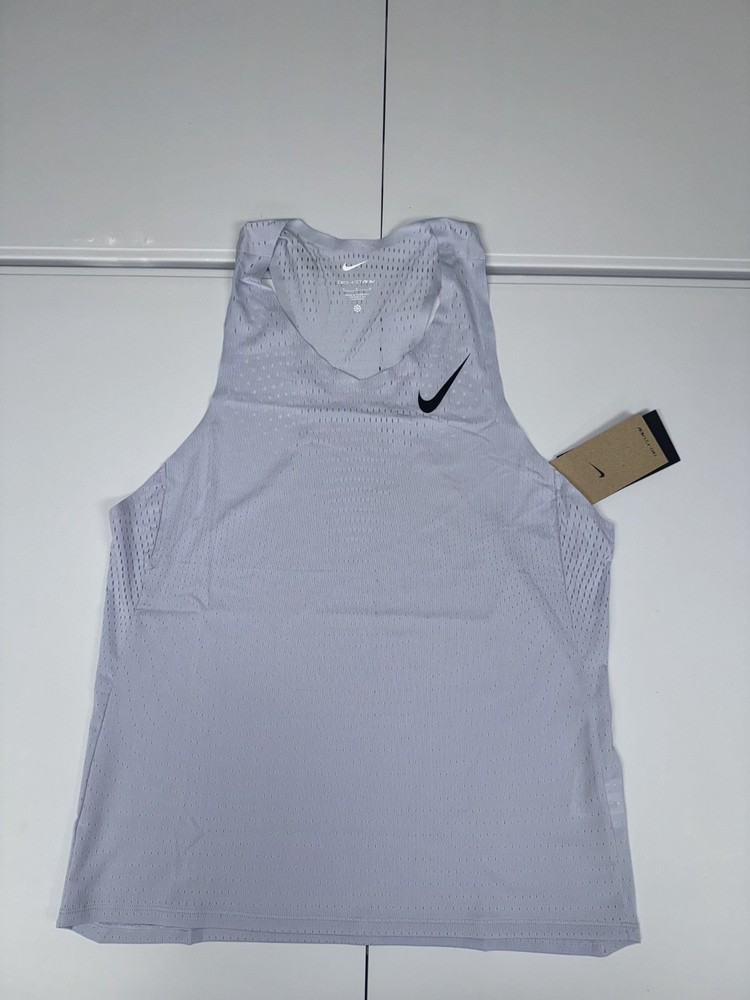 Men's Nike AeroSwift Dri-FIT Singlet Running Blue FN4231-057 Size M $90 NWT