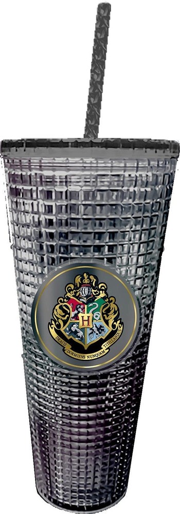 Harry Potter Diamond Textured Tumbler with Straw Double Wall Insulated Cup