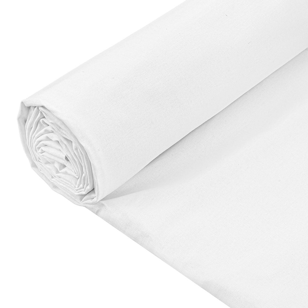 10 Yards White Cotton Fabric by The Yard 63 Inches Wide Muslin