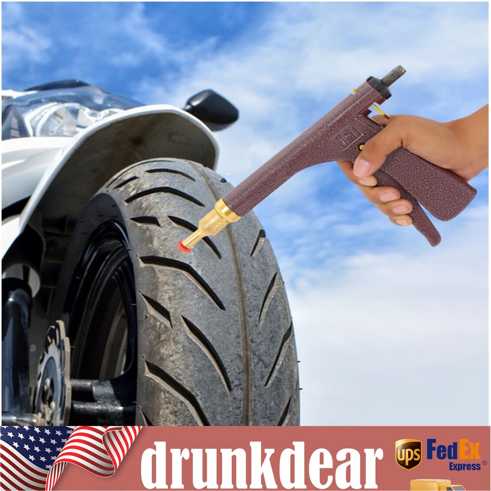 Tubeless Tire Repair Kit with Mushroom Plug Probe & Nozzle Gun